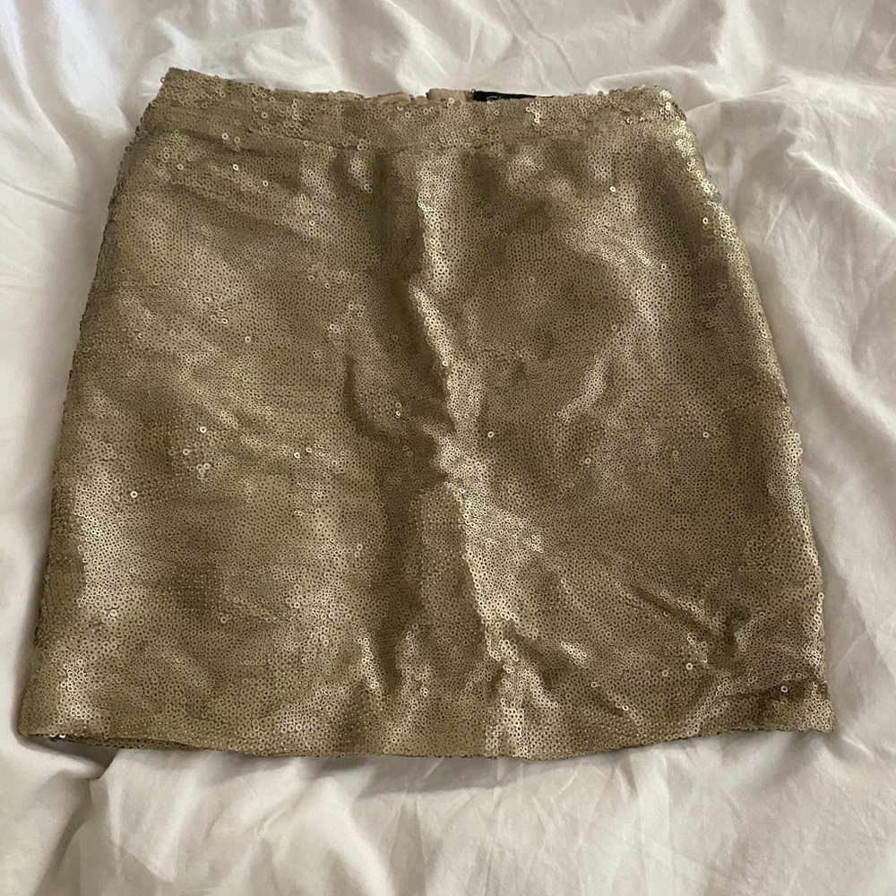 Gold Sequin Skirt